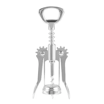 

1Pc Stainless Steel Bottle Opener Waiter Metal Wine Corkscrew Bottle Handle Opener Corkscrews 16 x 5.5 x3.5cm