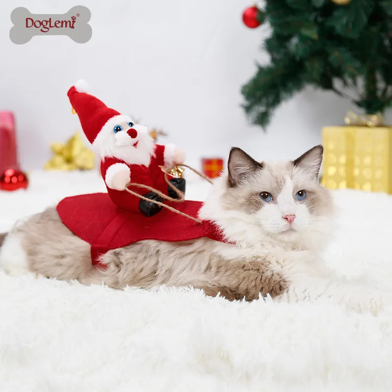 Рождественская одежда, Одежда для питомцев, собак, кошек, костюм для питомцев, Рождественский Забавный маленький средний размер, золотистый ретривер, осень и зима