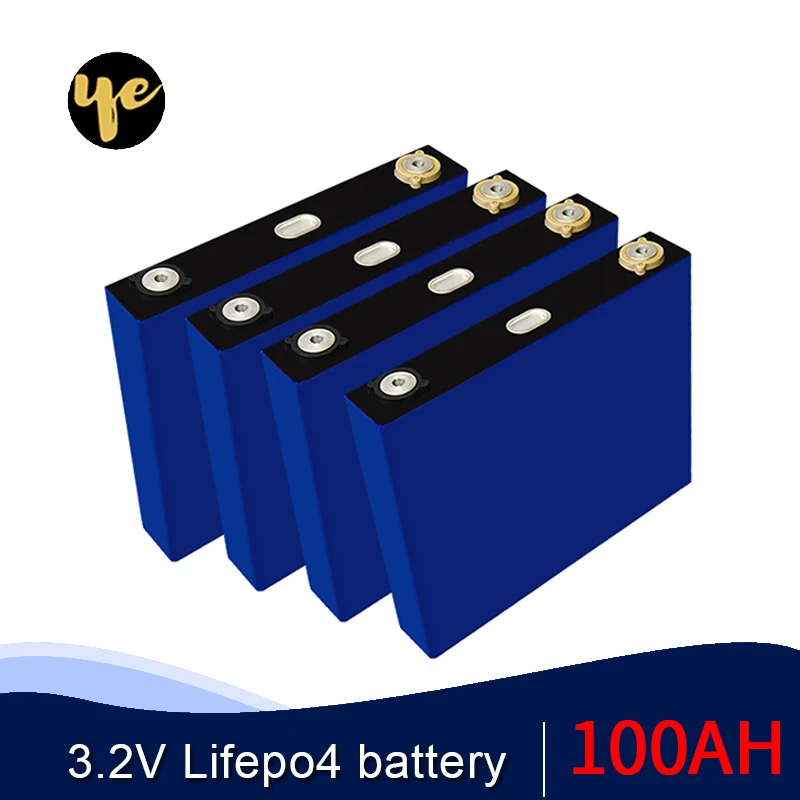 4 шт. Lifepo4 батарея 100Ah 3 2 V литиевая lifepo4 Высокая емкость 100AH для diy электрического