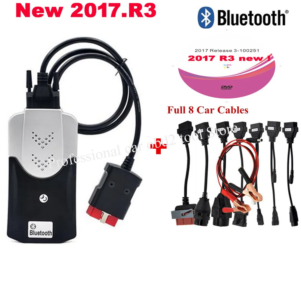 VD TCS 2021 Новинка 2017.R3 генератор ключей 2016.R0 для delicht vd ds150e bluetooth Автомобильный сканер