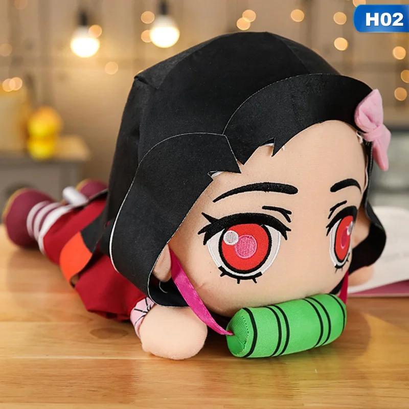 Высокое качество аниме Demon Slayer Kimetsu No Yaiba Kamado Nezuko Косплей Кукла Плюшевая Мягкая Подушка игрушка