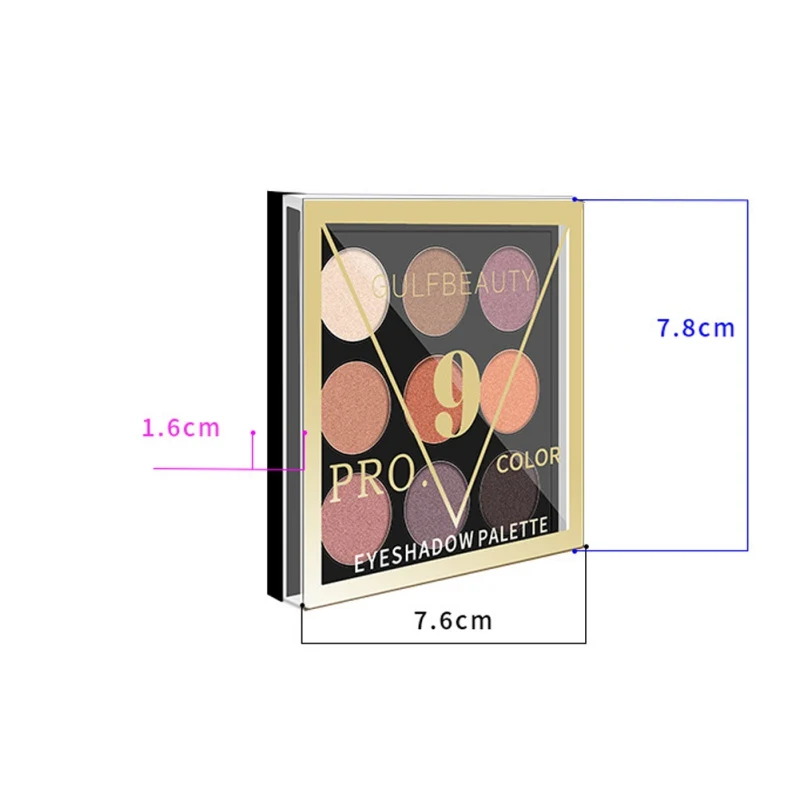 9 Colors Makeup Shimmer Matte Eyeshadow Palette Eyes Beauty Makeup Eye Shadow Wholesale