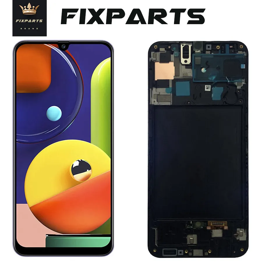Оригинальный супер AMOLED ЖК дисплей для SAMSUNG Galaxy A50S A507 сенсорный экран дигитайзер