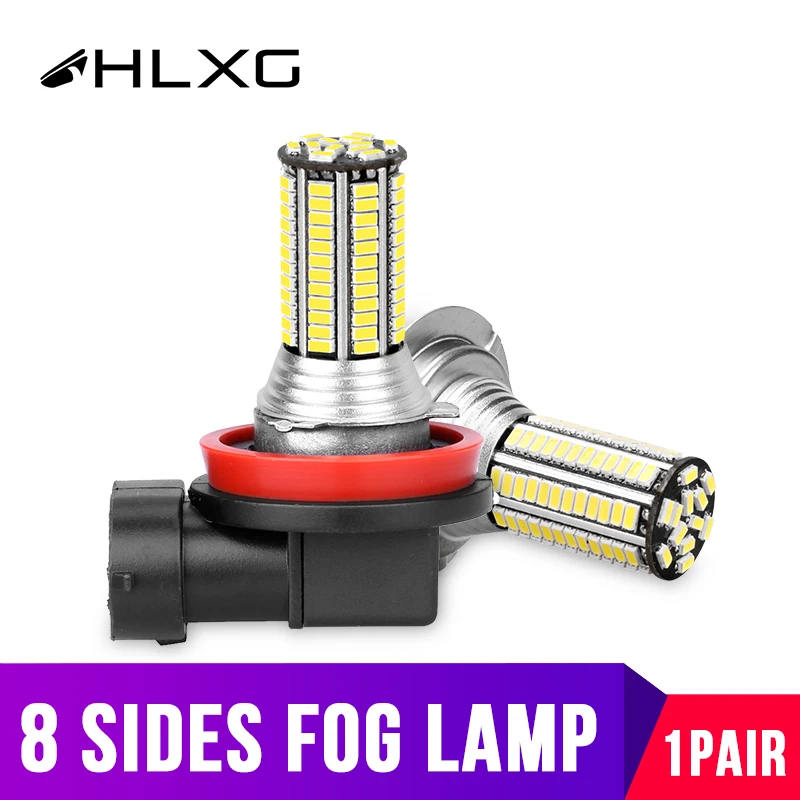 8 Боковых 3D авто H8 H11 Led HB4 9006 HB3 9005 H16 H10 HIR2 9012 Противотуманные фары автомобильные аксессуары nebbia 12 В 24 В luces led para авто