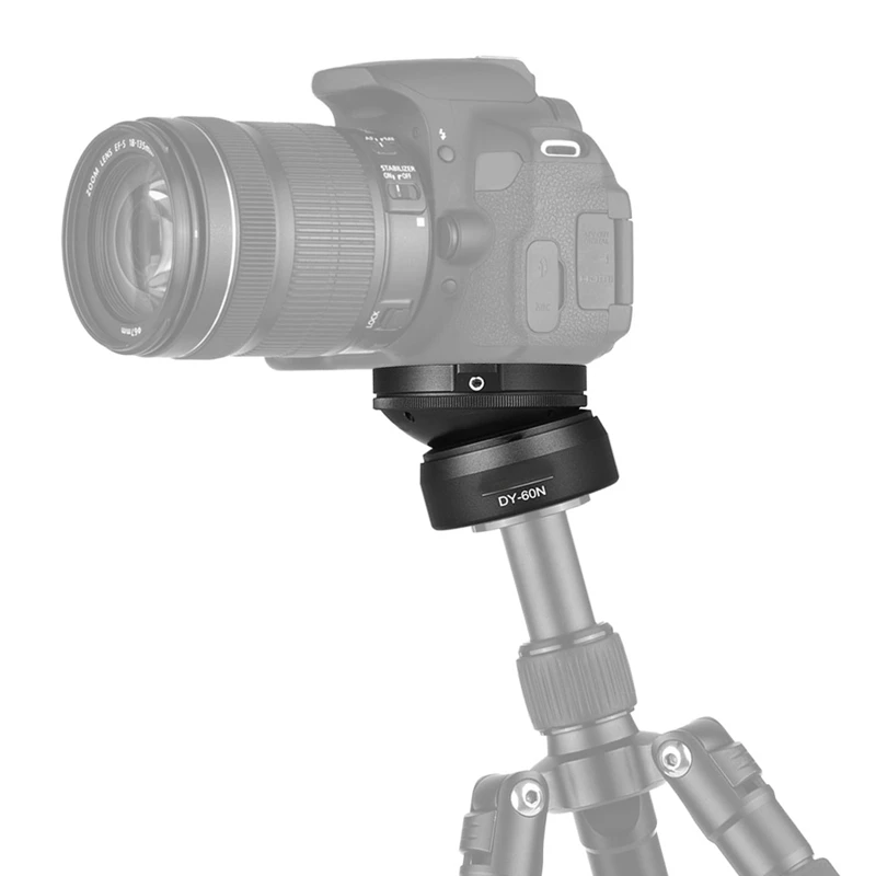 

Dy-60N Tripod Leveling Base Leveler Adjusting Plate Aluminum Alloy with Bubble Level Bag for Canon Nikon Dslr Camera
