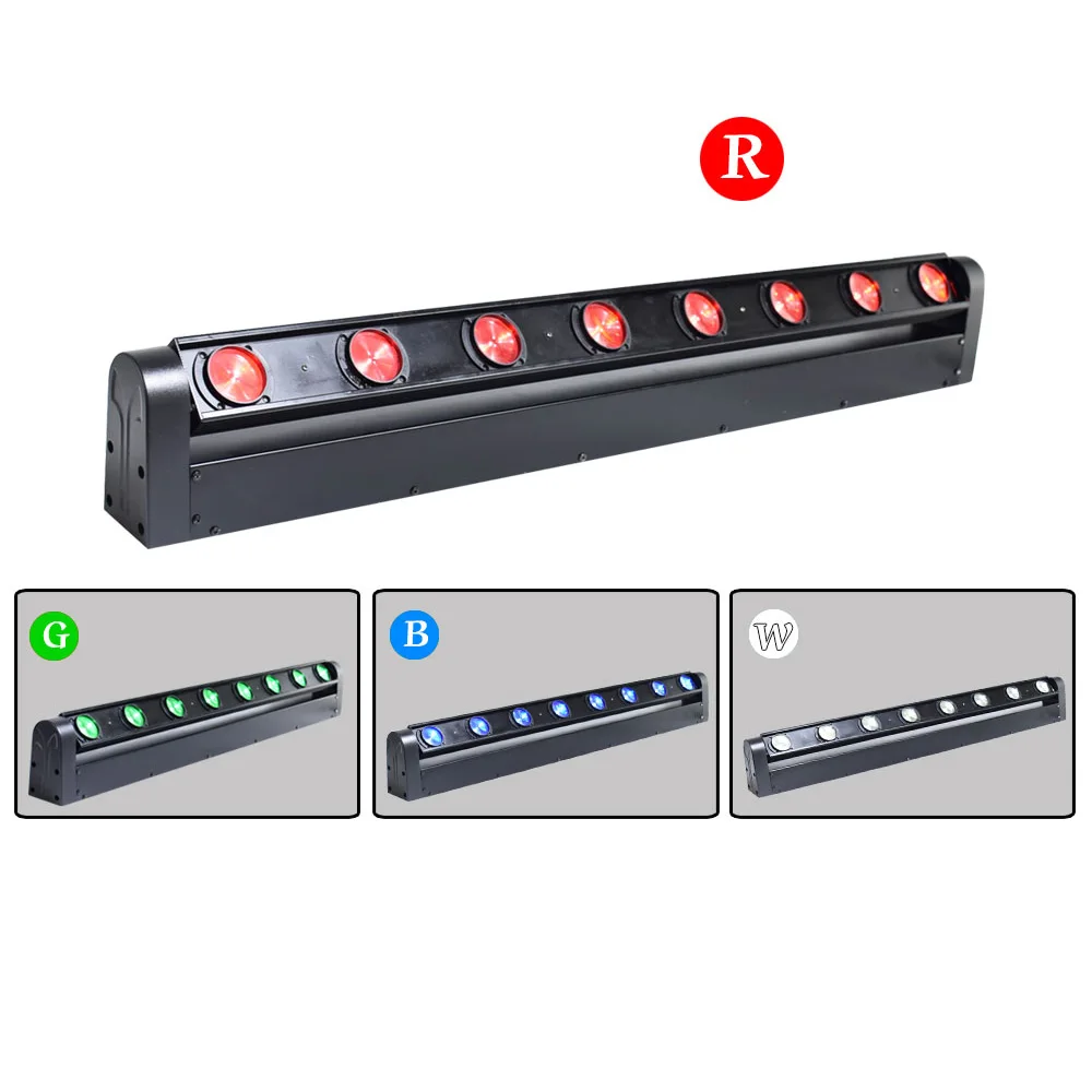 Светодиодная полоса движущийся головной свет RGBW 8x12W идеально подходит для мобильных DJ Дискотека вечерние ночной клуб танцевальный пол бар