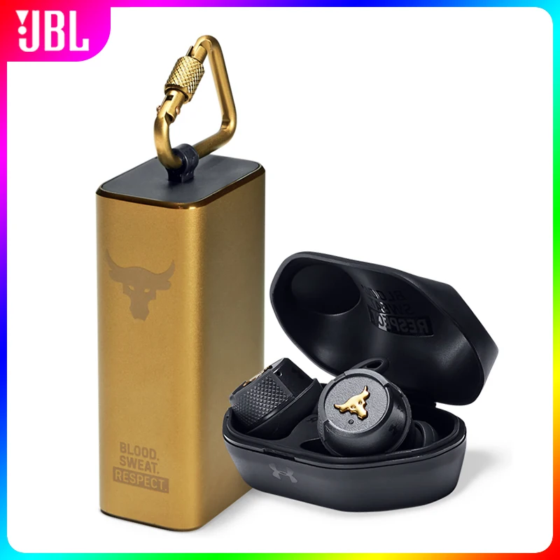 JBL UA FLASH PROJECT ROCK Ture Wireless Earphone Bluetooth Sport Earbuds Waterproof Headset Handsfree Call with Mic Charge Case