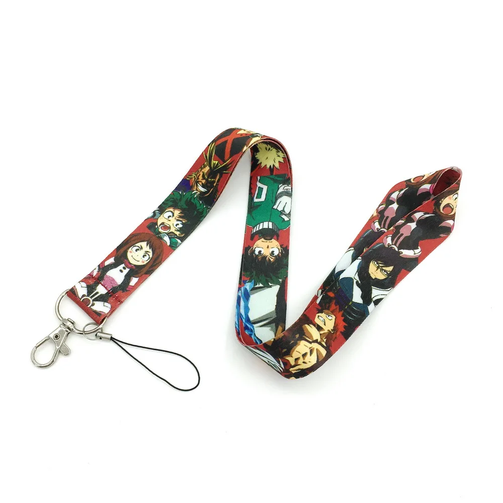 My Hero Academy Lanyard ID Card мобильный телефон шейный ремешок милый мягкий Glu Подарочная