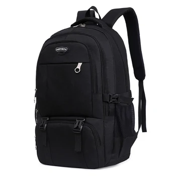 

Black Backpack Men Waterproof Nylon Large Capacity School Bags for Teen Boys High Student College Bagpack University Back Pack