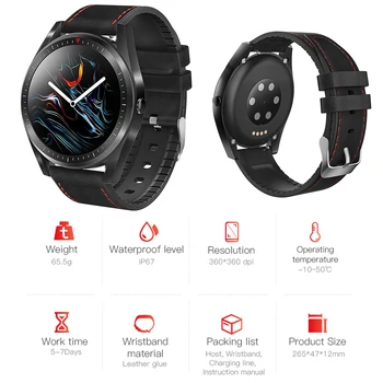 

F23 Smart watch men IP67 waterproof 360*360 HD screen 280mah Alloy case 1.3 inch touch pedometer activity monitor smart watch