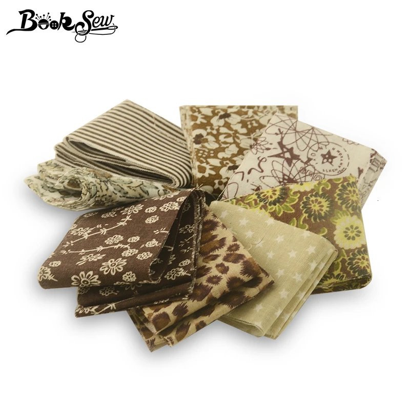 8 Pcs 5x100cm Booksew Анкара Ткань хлопковая ткань с цветами Telas лоскутное Algodon желе ролл полоски 8-9 шт./лот 5x100 см DIY куклы шитье ремесло - Цвет: 8 Pcs 5x100cm