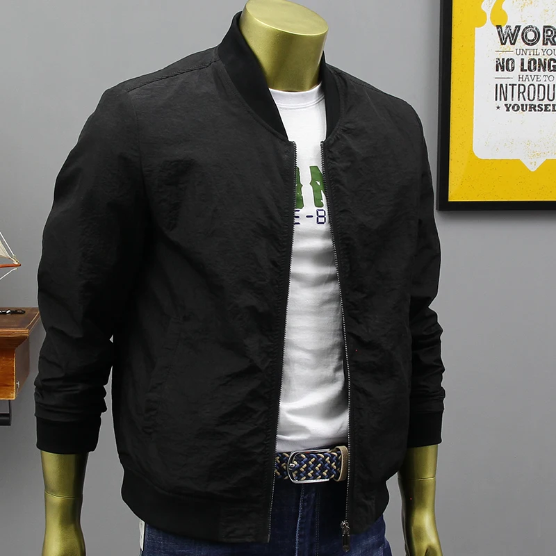 8xl 7xl Осенняя Новая Стильная однотонная куртка большого размера Мужская модная повседневная свободная брендовая трендовая цветная мужская куртка с длинными рукавами