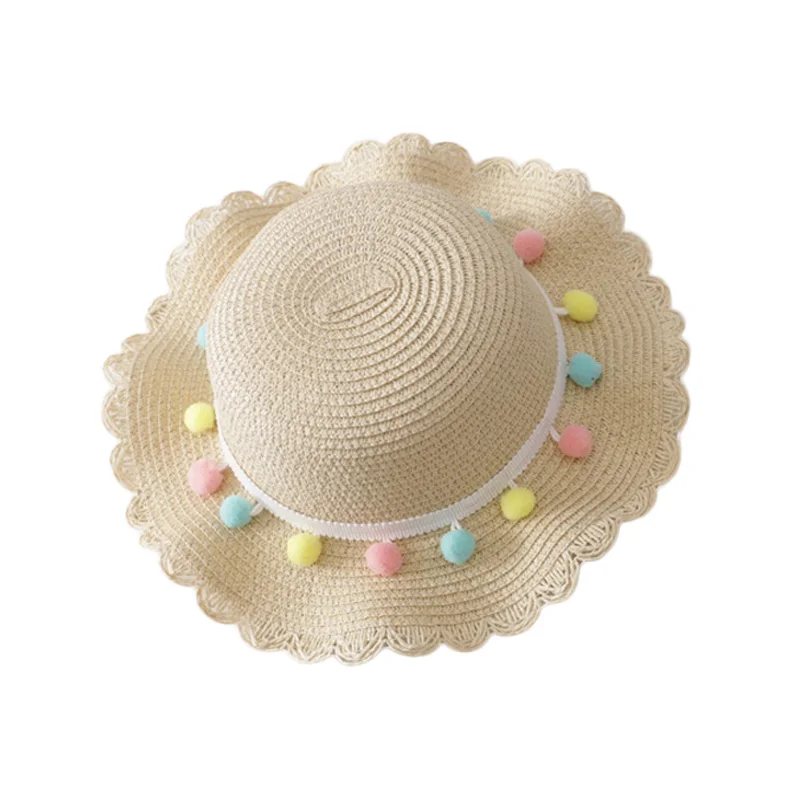 8 видов цветов, детская модная Повседневная дышащая Солнцезащитная пляжная шляпа с сумкой, аксессуары для маленьких девочек, От 1 до 8 лет - Цвет: A