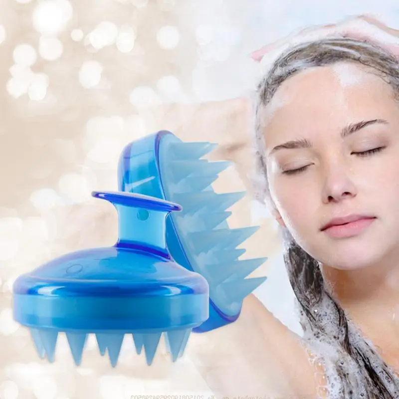 1 шт Силиконовая головка щетка для массажа головы гребень-шампунь гребень для мытья волос щетка для душа ванна спа Массажная щетка для похудения TSLM1