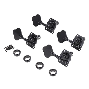 

SEWS-4Pcs Guitar Tuning Pegs Electric Bass Tuner Peg Guitar Open Gear Tuning Pegs Machine Heads for Jazz Bass Guitar