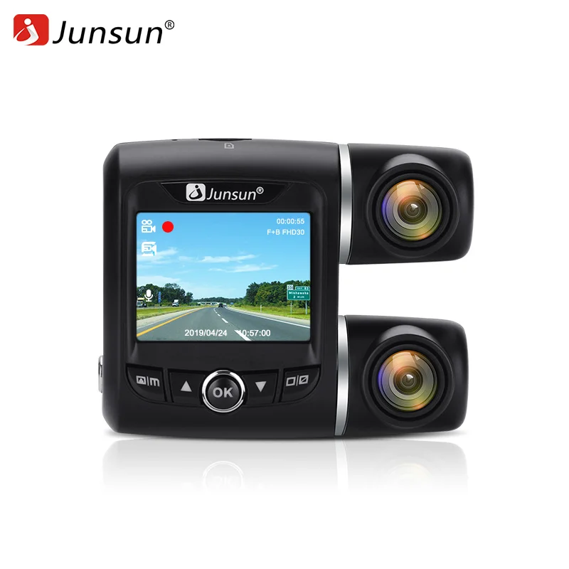 Junsun S699 Wi-Fi Car DVR gps трекер двойной Full HD 1080P спереди и внутри sony Сенсор Авто тире