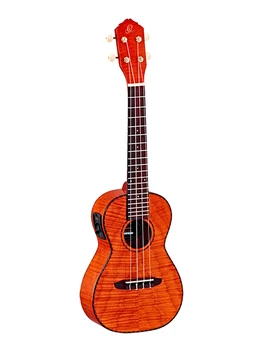

Rue11fmh Tiger series ukulele concert with pickup, with cover, Ortega
