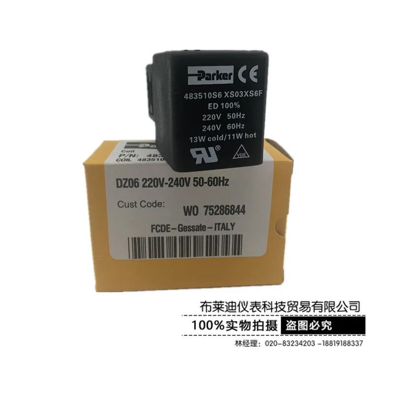 

Original Solenoid Valve Coil 483510S6 XS03XS6F 220V-240V 50 / 60Hz