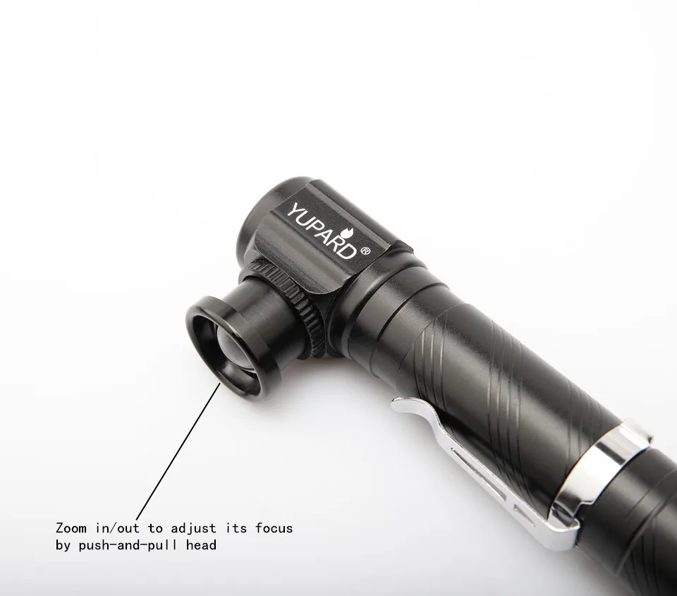YUPARD Multi-function T6 LED Flashlight Built-in battery USB charging With magnet For night riding night fishing camping hunting