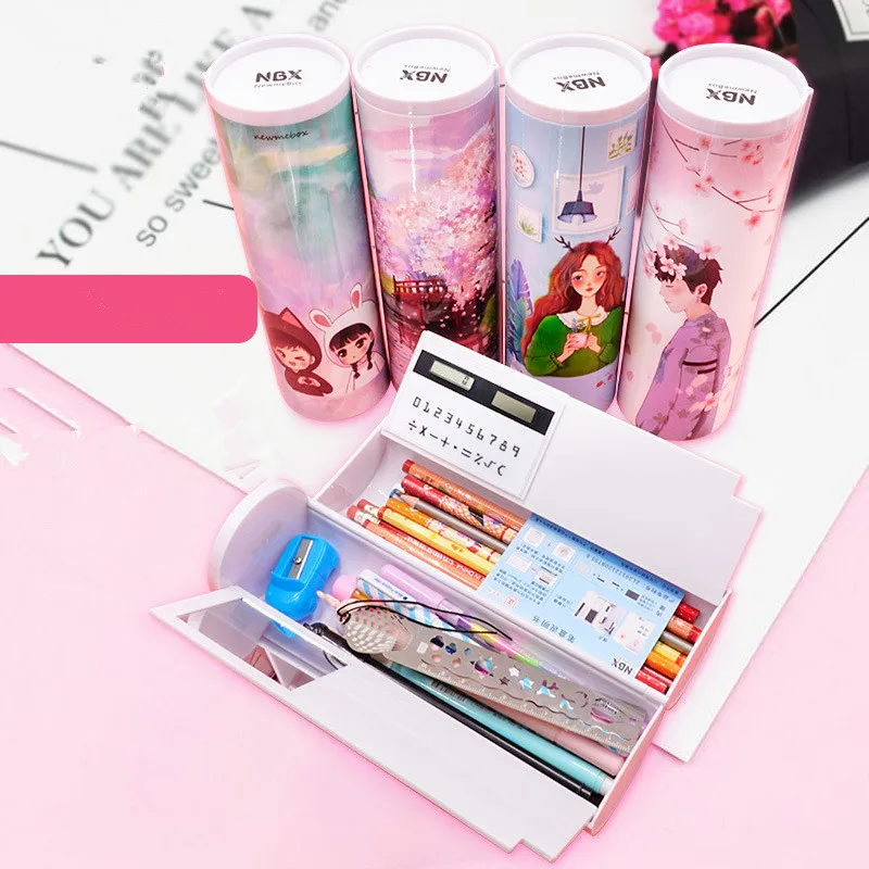 Чехол карандаш с рисунком кошки единорог newmebox Kawaii estuche escolar школьные