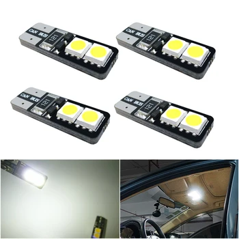 

4x W5W T10 LED Canbus Light Bulbs Car Interior Dome Map Reading Lights For Peugeot 307 206 308 3008 407 207 208 508 2008 406