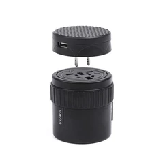 USB converter socket, universal conversion plug, multi-in-one travel socket, global conversion plug rotation makes the plug pop the new plug in the whole copper waterproof floor socket ground socket damping buffer audio and video to plug