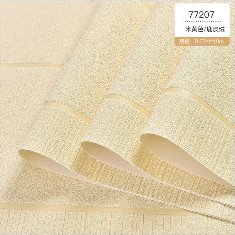 77207 CREAM COLOR Современные горизонтальные полосы 3d обои для спальни гостиной фон стены нетканые стекающиеся стены стикеры серебряный белый коричневый - Цвет: 77207 CREAM COLOR