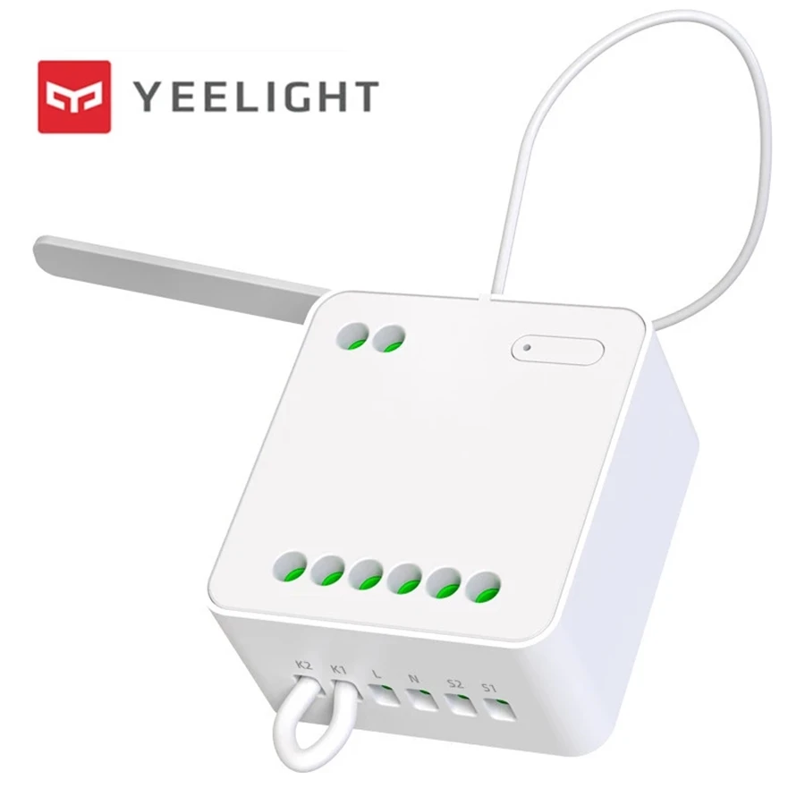 ( Global Version ) Yeelight Smart Dual Control Module Wireless Relay Controller 2 channels smart switch For xiaomi Mijia mihome 