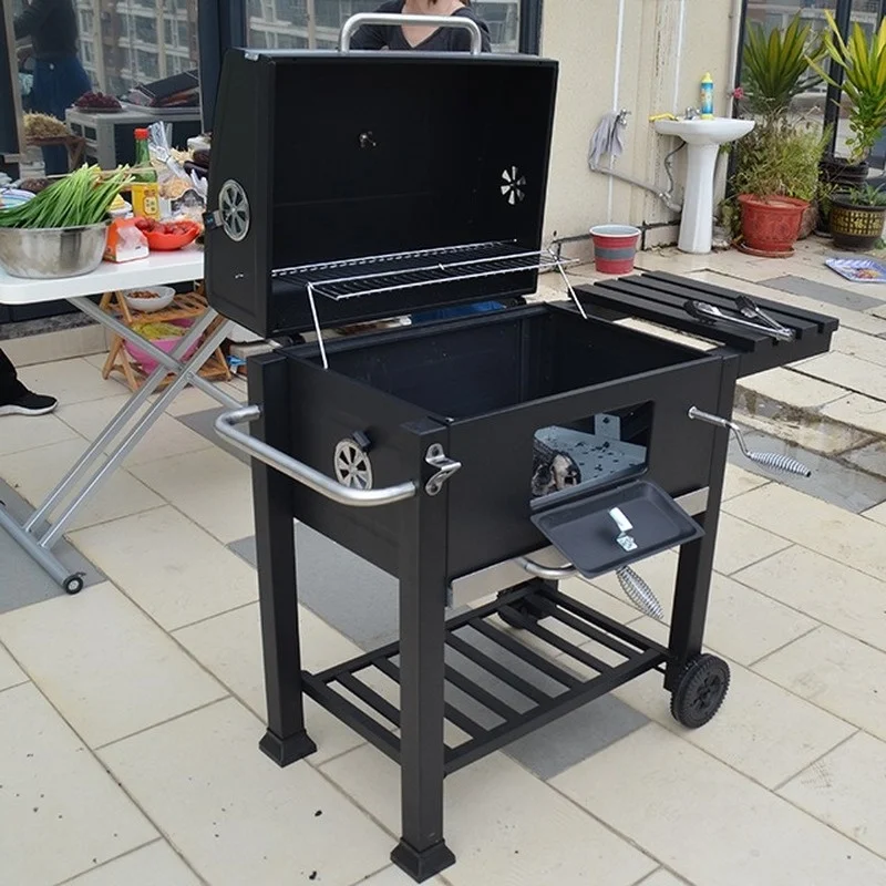 DS-34 Outdoor Large Barbecue Fish Barbecue Oven Convenient Vertical Home Company Party Usable Charcoal Grill 5