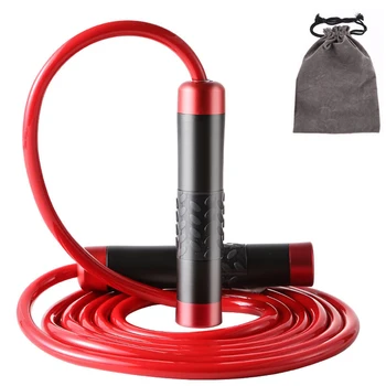 

2020 Heavy Adjustable Weighted Skipping Jump Rope Ball-Bearing Weavon Cable Foam Handle for Home Gym Crossfit Workouts