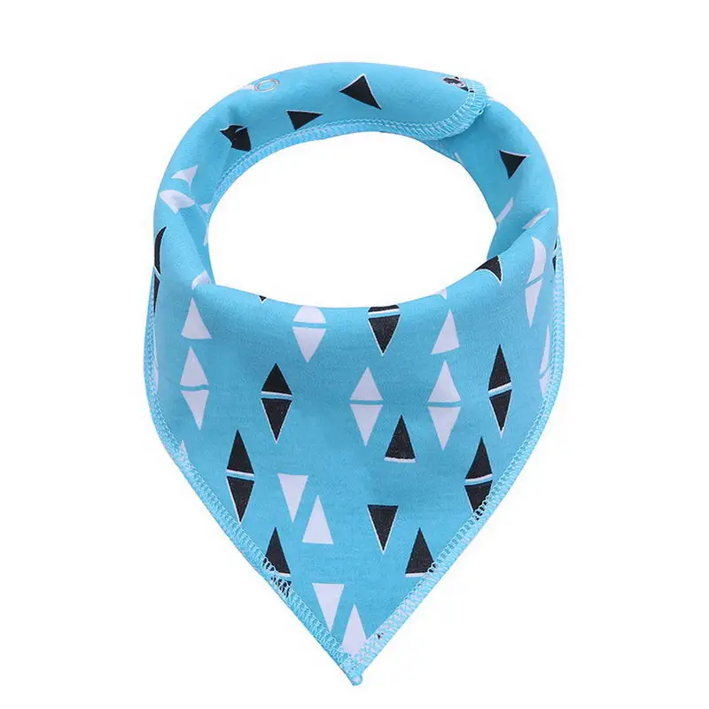the blue triangle Детский хлопковый слюнявчик Полотенца треугольный вращающийся мульти-функциональный нагрудник Водонепроницаемый нагрудники YH-17 - Цвет: the blue triangle