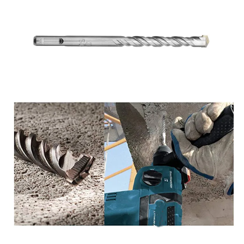 DANIU 8 шт. 5-12 мм Твердосплавный Наконечник электрический молоток для кладки сверла SDS Plus хвостовик электрический молоток для бетона набор сверл инструмент
