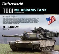 Microworld 3D Metal Puzzle Toys Classic Abrams Tank Model Jigsaw Gift Educational Toy DIY Desktop Christmas Gifts For Adult Teen 1