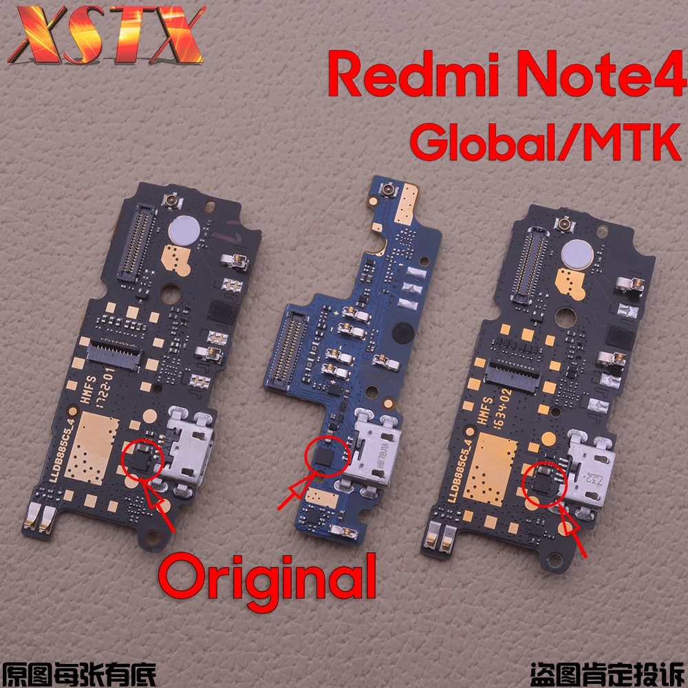 Док станция для Xiaomi Redmi Note 4 4X разъем Micro USB зарядная плата и микрофон note4