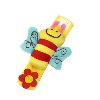 

Hot Baby Hanging Bell Rattle Lovely Soft Hands Finder Cartoon Animal Baby Rattles Toy Cute Animal Learning Educational Stroller