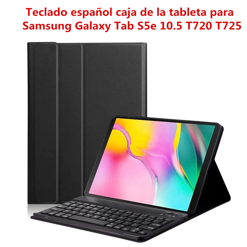 Чехол с испанской клавиатурой для samsung Galaxy Tab S5e 10,5 '' T720 T725 Bluetooth клавиатура планшет чехол из искусственной кожи флип-чехол с подставкой
