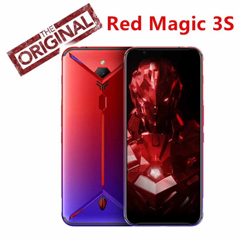 Телефон игровой глобальная версия Nubia Red Magic 3S 6 65 дюйма 8 ГБ 128 Snapdragon 855 Plus 48 Мп + 16 МП