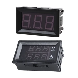 Fashion1pcs DC 0-99.9V 3 Wire LED Digital Display Panel Volt Meter Voltage Voltmeter Car Motor - GREEN & 1Pcs Panel Mounted DC D