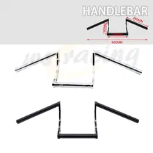 Мотоцикл 7/" 22 мм Драг руль Z бар для Honda Yamaha Suzuki Kawasaki заказной вертолет крейсер уличный велосипед тени