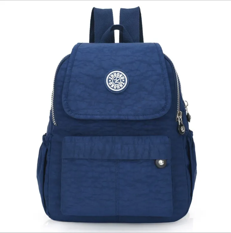 Women Backpack School-Bags Waterproof Fashion Nylon Cloth-Light Student