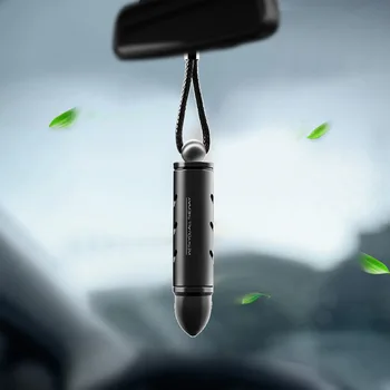 

Car Perfume Alloy Bullet Air Freshener Rearview Mirror Perfume Pendant Oil Car Diffuser Interior Auto Accessories