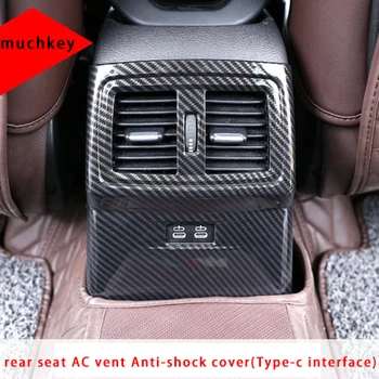 

Molding Trim Rear Seat For Bmw Carbon Fiber 2016-2019 1pc X1 F48 Ac Vent Anti-shock Cover(type-c