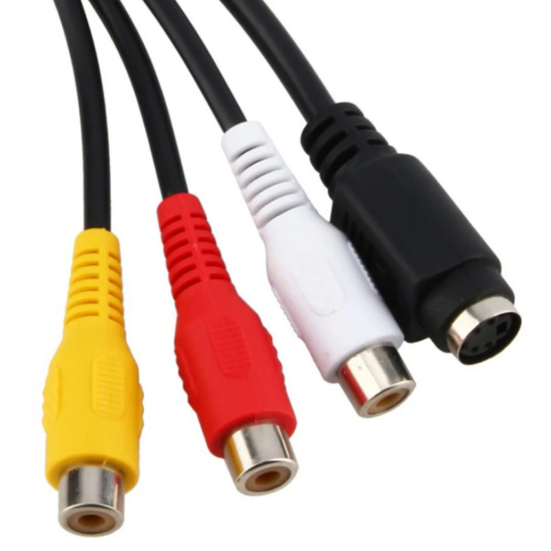 VGA Male To S-Video 3 RCA AV VGA To Video 101TV Out S-Video AV Adapter Converter PC Computer Laptop HD TV vga to hdtv adapter,vga cable adapter,vga to av converter,vga to hdmi converter