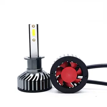 

F2 Car LED Headlight Beam Lamps Aluminum Conversion Kit 200W 48000LM 6000K Hi/Lo H1 MINI H1 LED Headlight Bulbs 2pcs