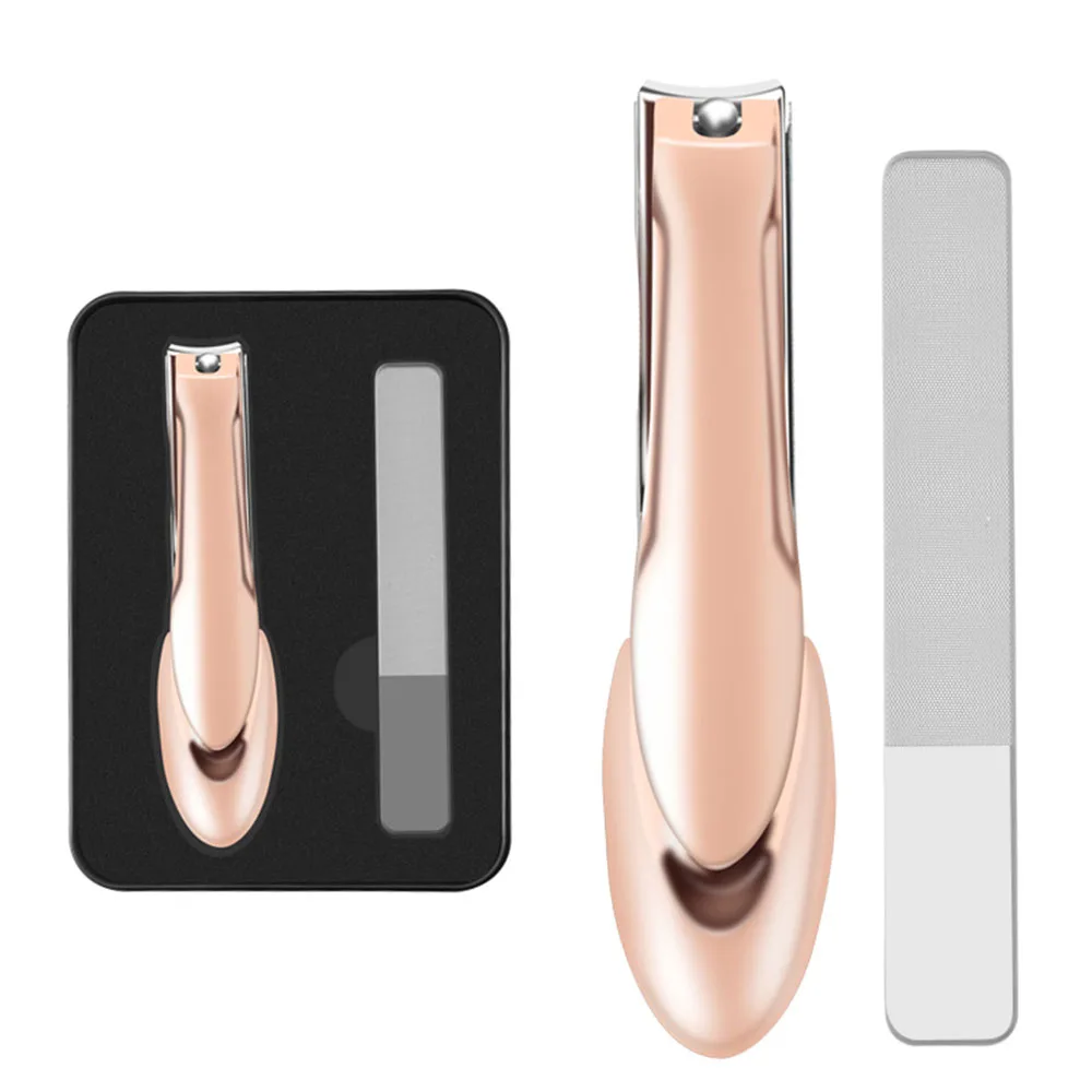 Профессиональный 1 набор маникюрный набор кусачки для пальцев ног пилка для ногтей Резак для ногтей анти-всплеск нержавеющая сталь маникюрные аксессуары