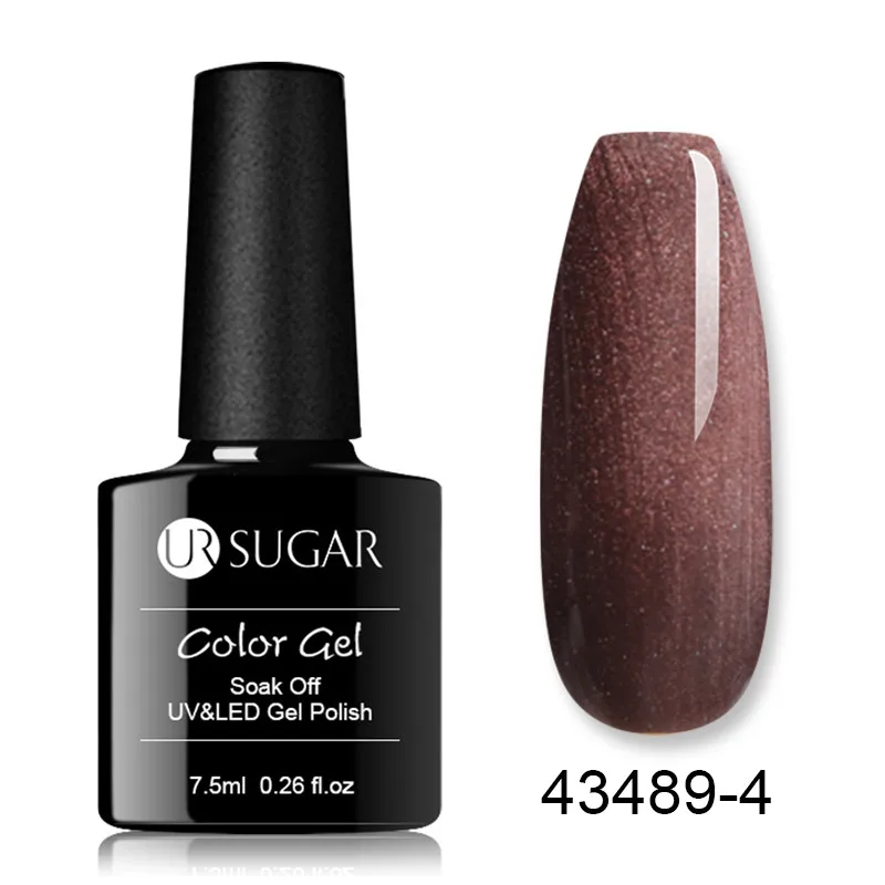 43489-4 Ur Sugar 7,5 мл Гель-лак для ногтей гибридные лаки для маникюра ногтей Полупостоянный УФ светодиодный Гель-лак для дизайна ногтей базовое верхнее покрытие - Цвет: 43489-4