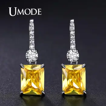 

UMODE CZ Crystal Drop Earrings for Women Girls Wedding Earrings Fashion Dangle Earrings Engagement Gifts Drop Shipping UE0609