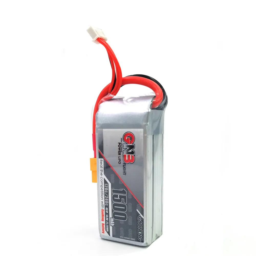 2 шт. Gaoneng GNB 14 8 V 1500mAh 4S 120C/240C Lipo батарея для RC Multirotor FPV гоночный Дрон Квадрокоптер