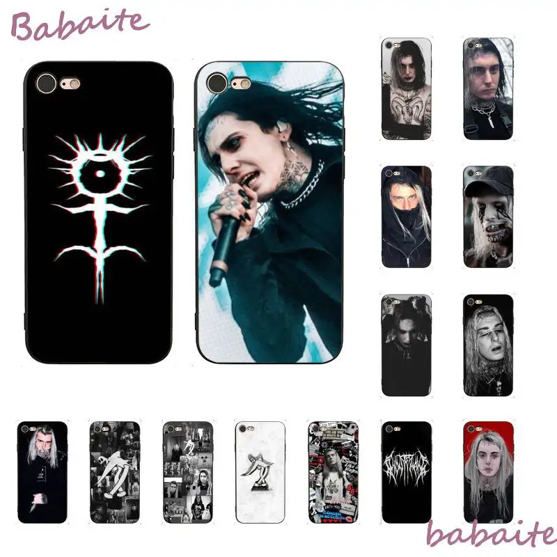 Babaite ртути Ghostemane DIY чехол для телефона iPhone 8 7 6 6S Plus X XS Макс 5 5S SE XR Чехол мобильного