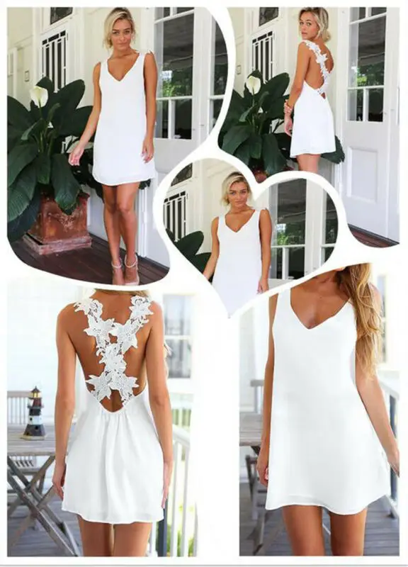 Американское женское сексуальное короткое мини-платье пляжное летнее вечернее праздничное платье Сарафан